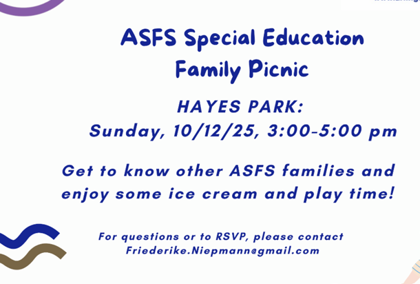 ASFS Special Education Family Picnic
