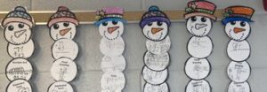 Snowman math display