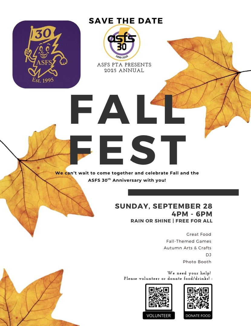 Fall Fest We can't wait to come together and celebrate Fall and the 30th Anniversary with you! Rain or Shine Free for all Great food Fall-Themed Games Autumn Arts & Crafts DJ Photo Booth