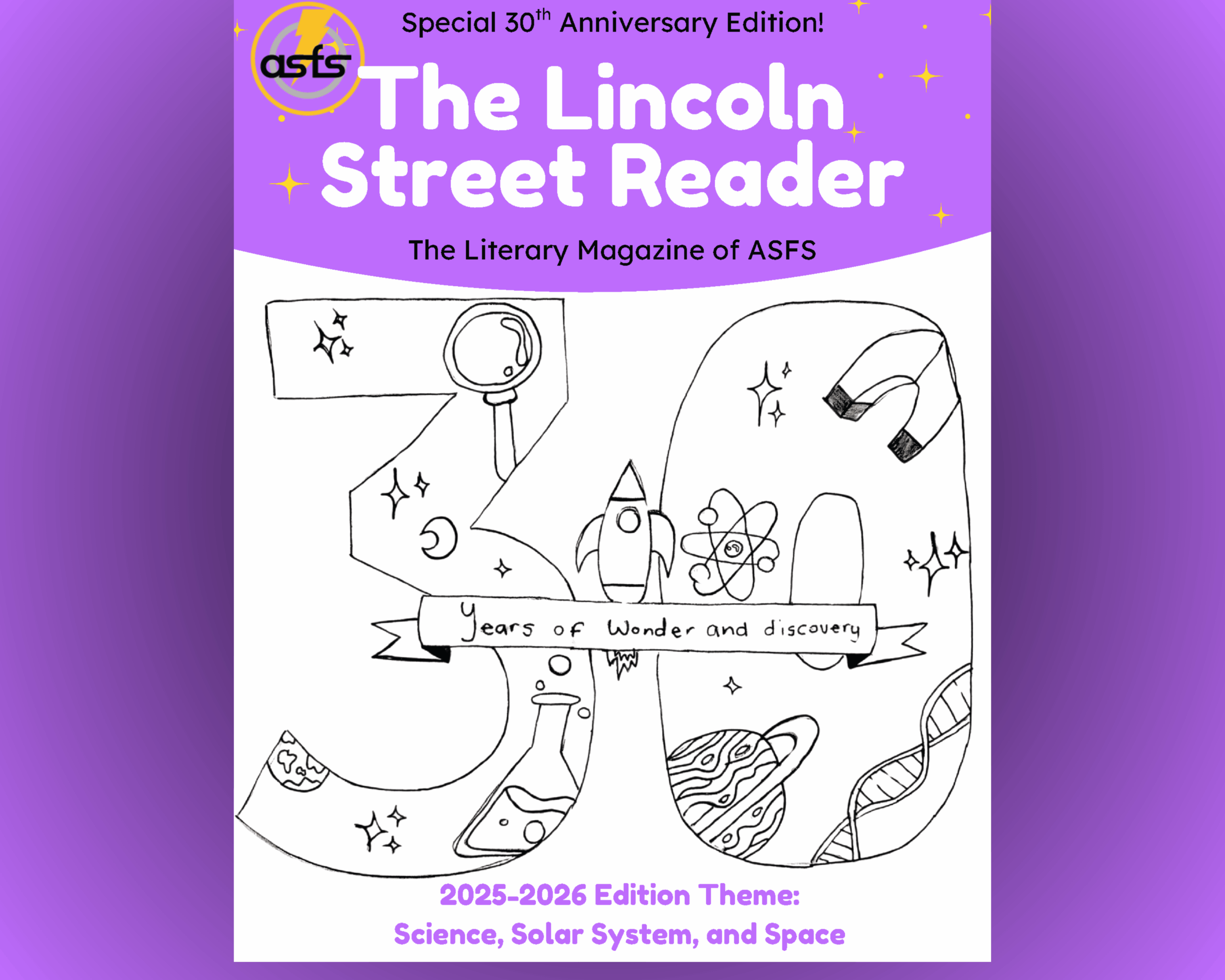 Banner celebrating the release of the 2025-26 Edition of The Lincoln Street Reader